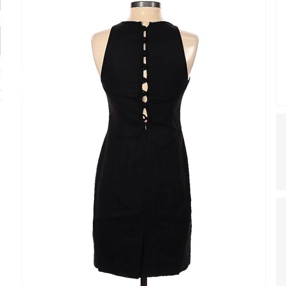 DONNA Ricco Black Button Up Back Dress Size 2 - Picture 1 of 3